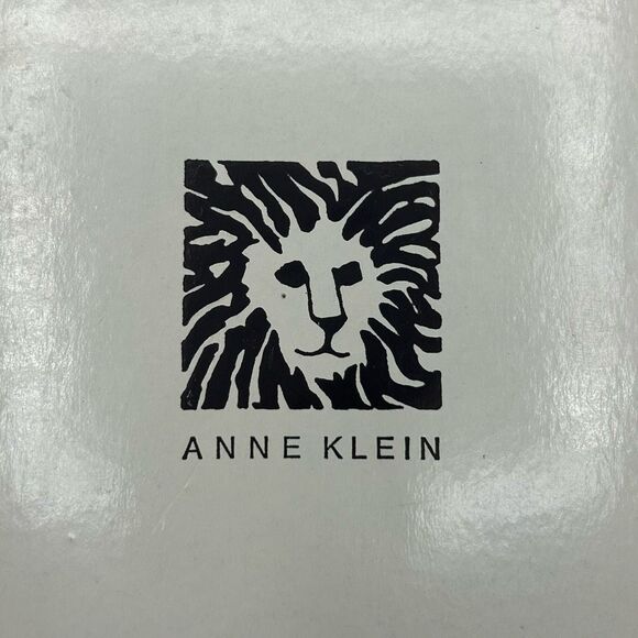 NWB Anne Klein Navy Blue Pebbled Leather Loafer Size 7.5 M Wedge Slip On - Picture 16 of 16